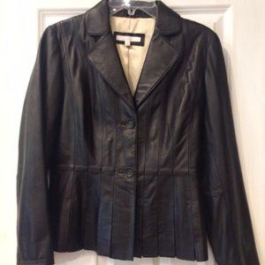 Black Leather Jacket / Blazer (Small)